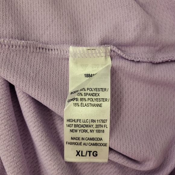 NEW- Head Light Purple Sleeveless Blouse, Size XL - Picture 4 of 5